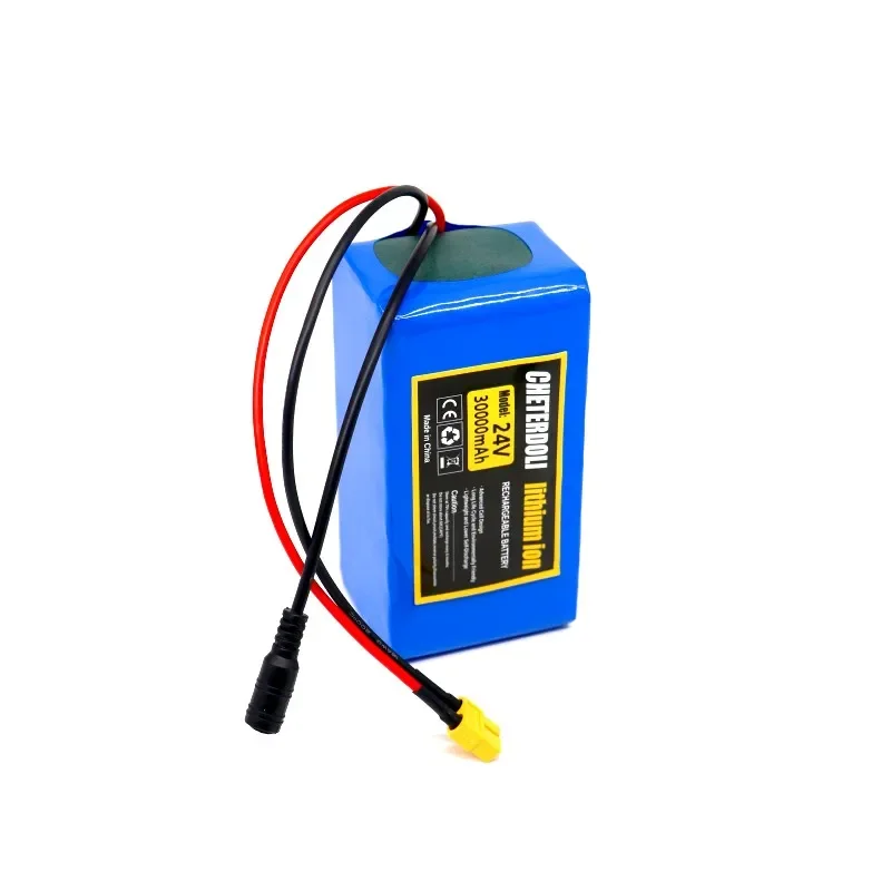 24V 30Ah 7S3P แบตเตอรี่ Li-Ion พร้อม 20A BMS และ 2A Charger-สําหรับสกู๊ตเตอร์ไฟฟ้า/รถเข็น/Mobility 18650 แบตเตอรี่