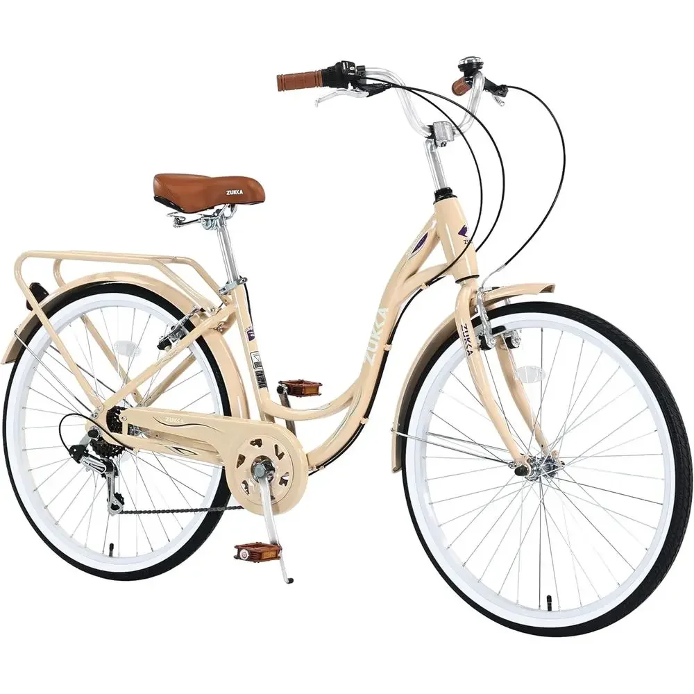 

7-Speed 24/26 Women's Beach Cruiser Bike with Hybrid Features
