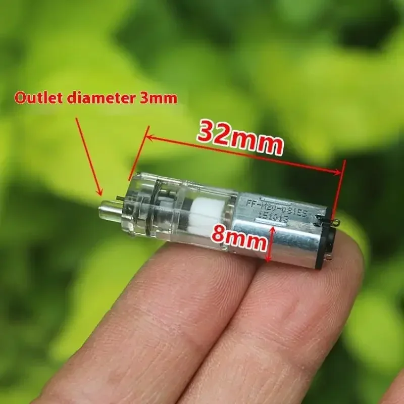 شفافة صغيرة 8 مللي متر M20 مضخة ضغط الأكسجين الهواء تيار مستمر 3 فولت-3.7 فولت 120Kpa لمراقبة مقياس ضغط الدم خزان حوض أسماك