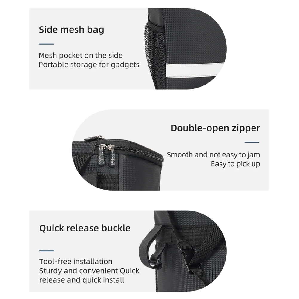 8L الهاتف حقيبة مقود الدراجة سعة كبيرة شاشة تعمل باللمس الدراجة الجبهة حقيبة التخزين مقاوم للماء مع شريط عاكس الدراجات الملحقات