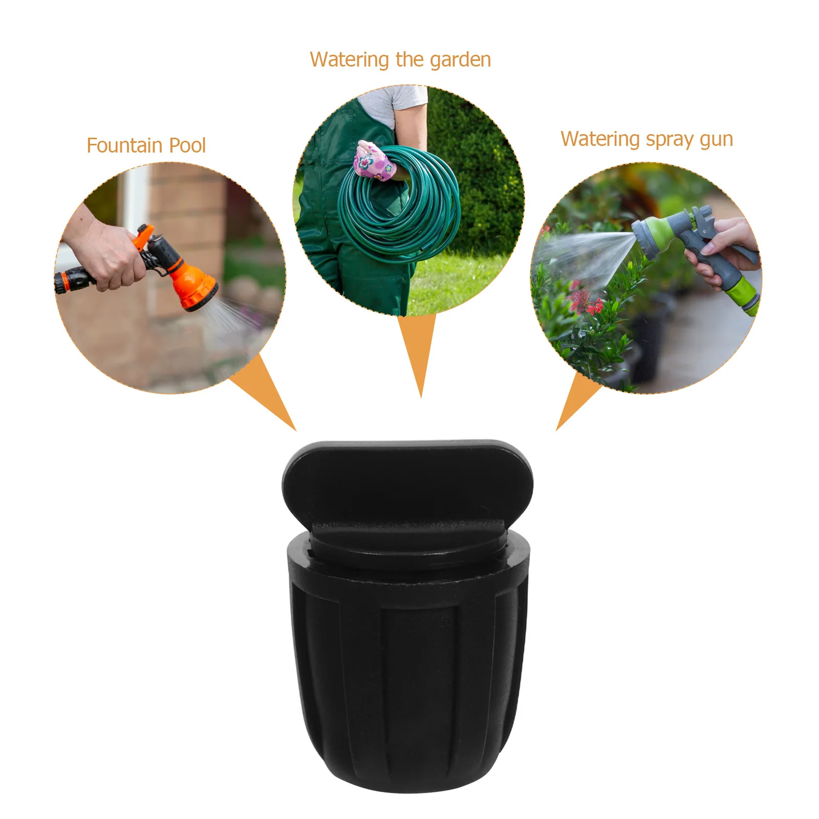 20pcs 8/11Mm Round Plug For Drip Irrigation System Plastic Tube Block Water Pipe Stopper Inner Plug For Garden Hose