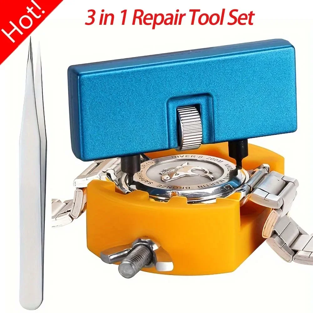 Watch Battery Replacement Kit Wrench Back Remover For Rotate Open Cover Case Opener Watch Watch Back Maintenance 3 in 1 Remover