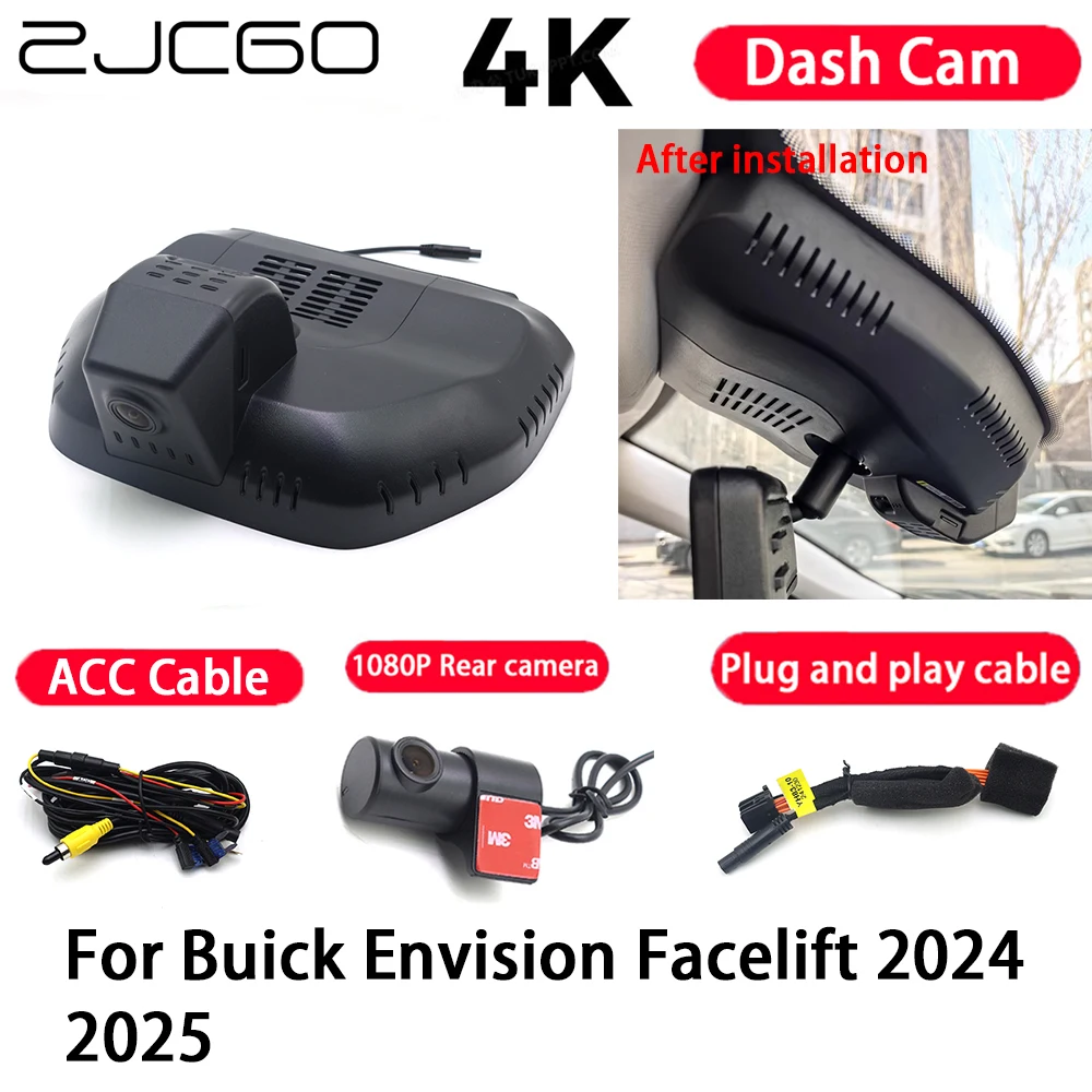 Car Camera 4K Plug and Play Dash Cam Video Recorder Night Vision for Buick Envision Facelift 2024 2025