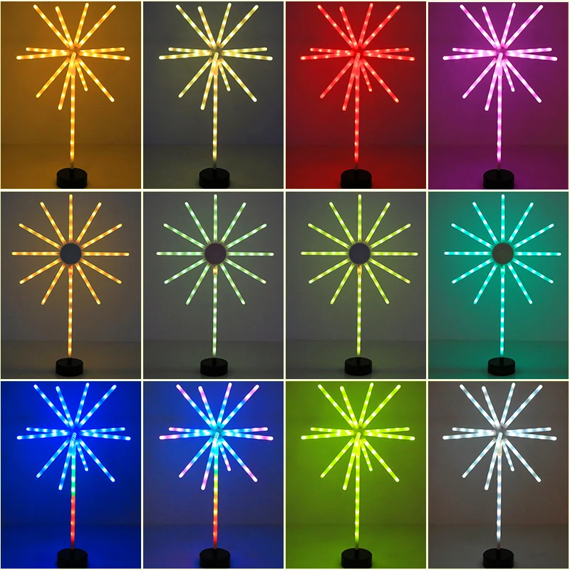 Imagem -06 - Luzes Noturnas Led Inteligentes Lâmpada de Controle de Aplicativo Bluetooth Iluminação de Decoração Rgb para Natal Festa Feriado Jardim Decoração de Casa