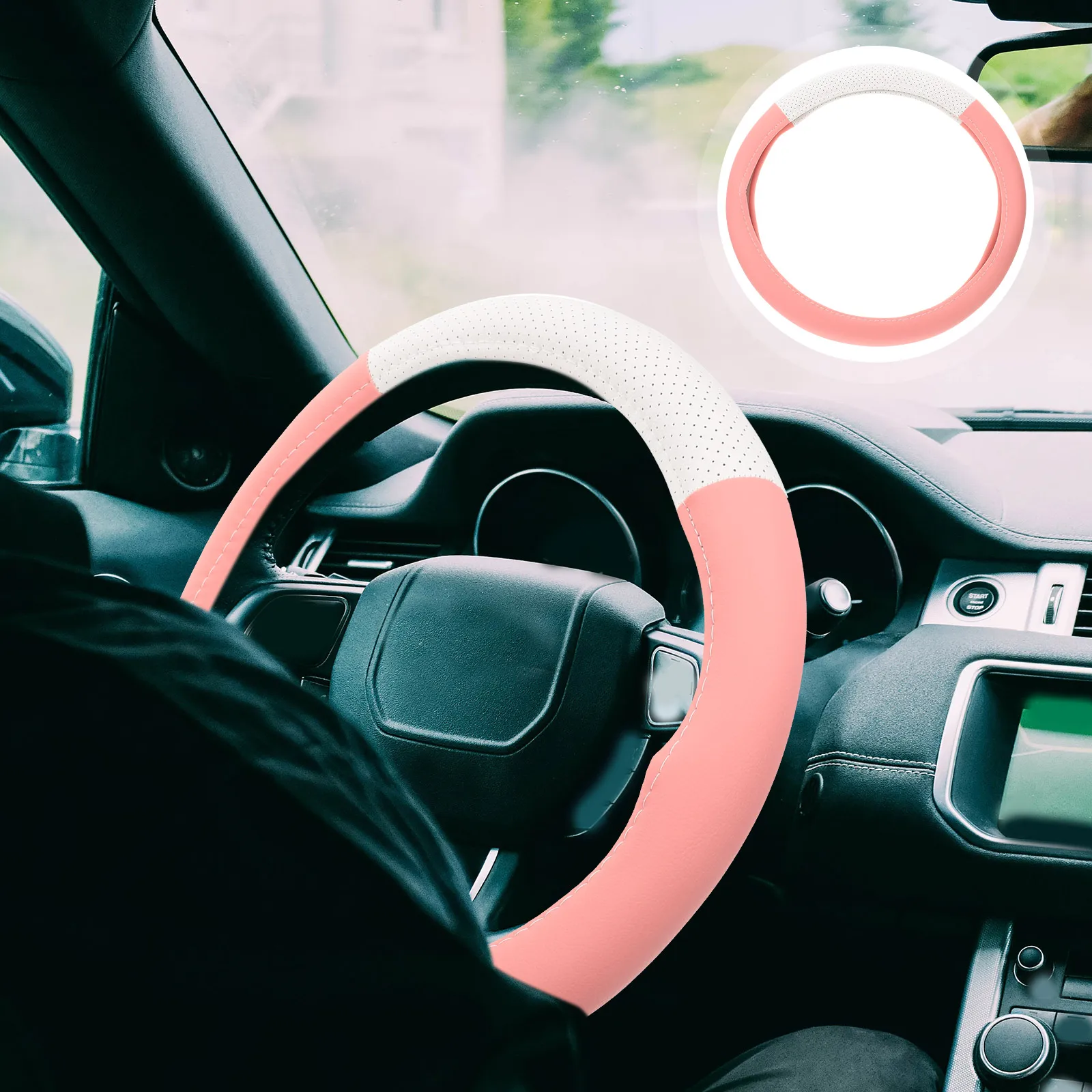 

Summer Anti-slip Steering Wheel Cover Wheels Covers Car Accessories Interior for Men Sport Style Stearing S Protector