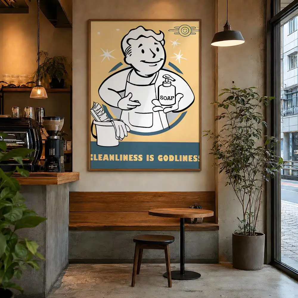 게임 V-Vault Boy 레트로 RPG 캐릭터 포스터 - Retro Gaming Vault 리뷰 및 가격