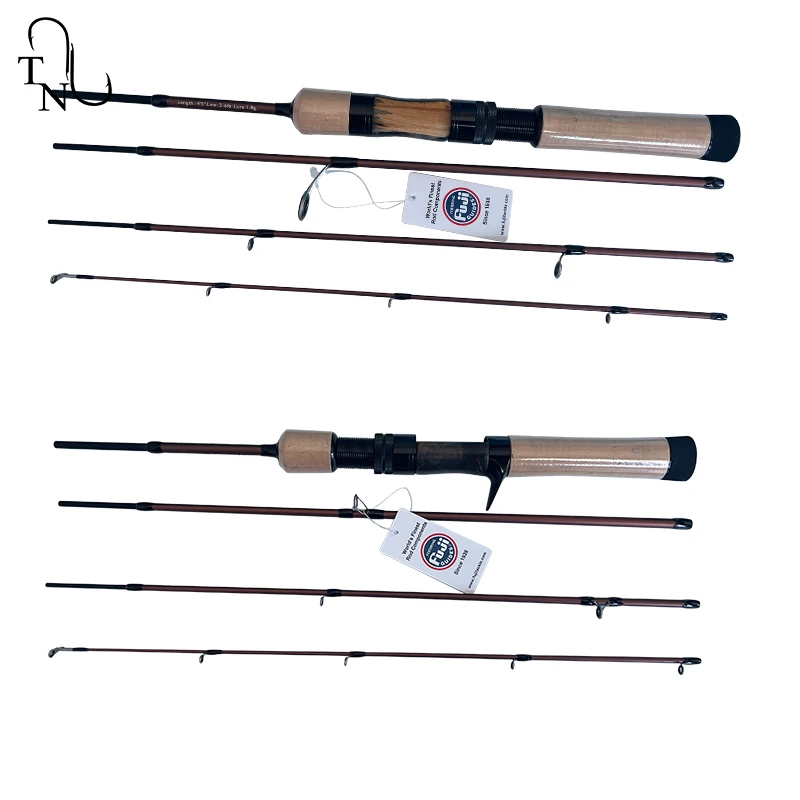 ultraleve mini varas de pesca fibra de carbono spinning rod truta ultra leve guias fuji k secoes tn93 454ul 01