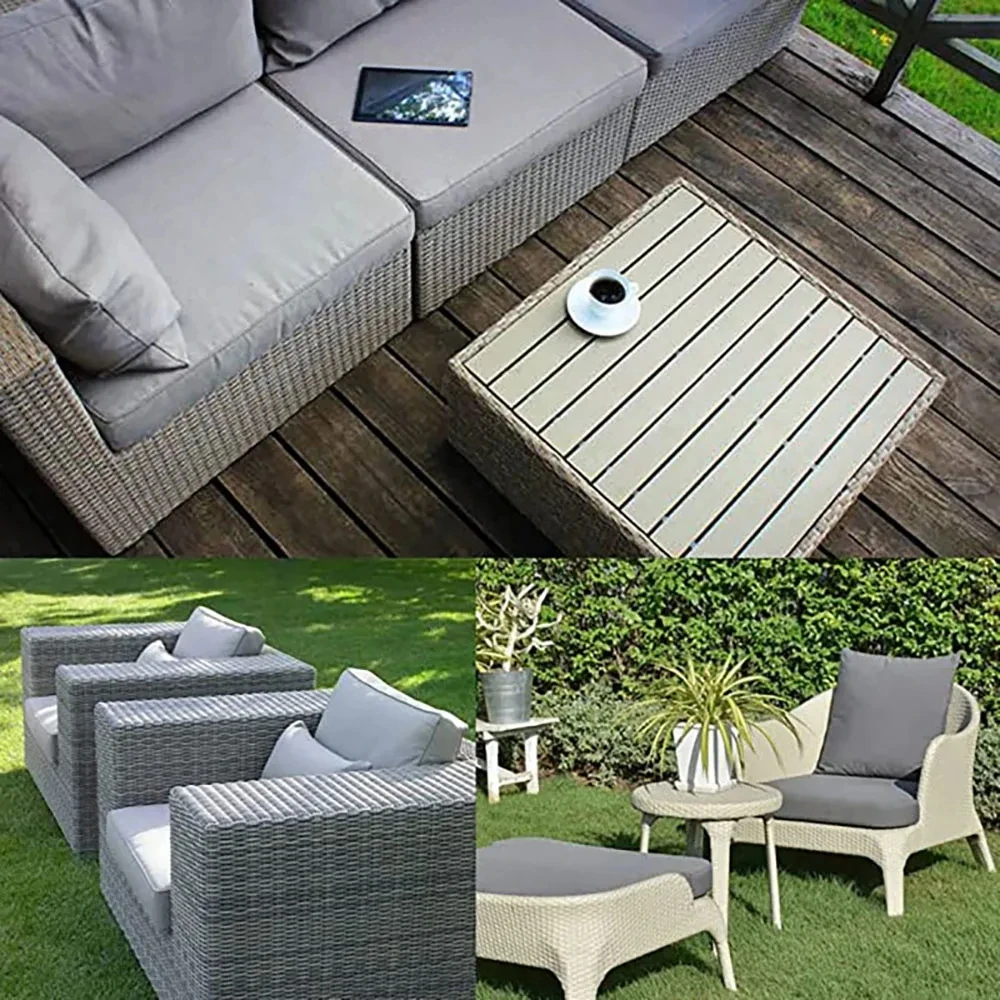 1 PC Sofa Cushion Cover Garden Outdoor Cushion Replacement Cover Waterproof Chair Seat Cushion Sofa Cover with Zipper 600D