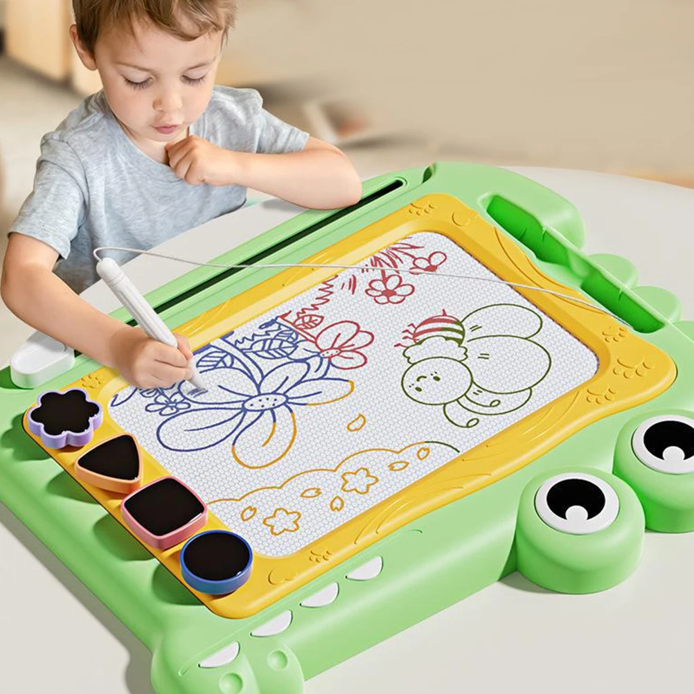 

Magnetic Drawing Board Kids Writing Graffiti Toy Doodle for Toddlers Plastic Pad