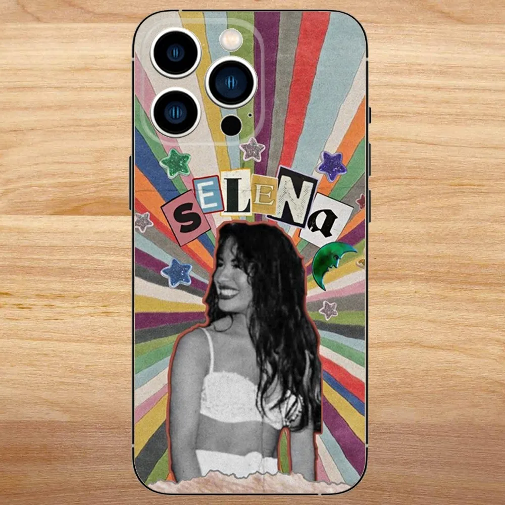 Selena Quintanilla Phone Case For iPhone15,14,13,12,11,Pro,Max,Plus,Mini,X,XS,XR,8,7,6,S,Plus,SE Soft Black Case