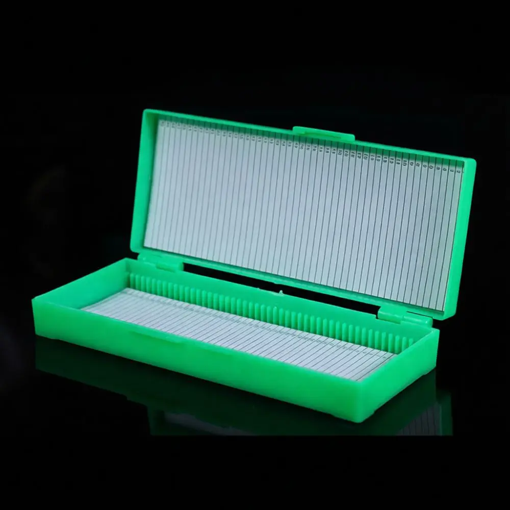 Microscope Slide Storage Box For Laboratory Pathology Sample Organizer Case Secure Buckle Holder For Biological Slides Case