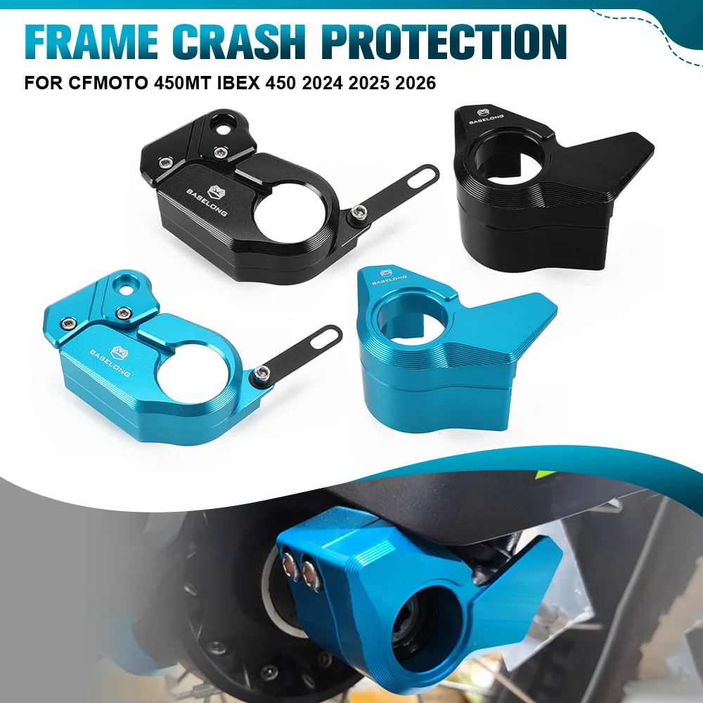 

For CFMOTO 450MT Motorcycle Left And Right Lower Fork Shoe Protectors And Front ABS Sensor Guard Set IBEX 450 2024 2025 2026