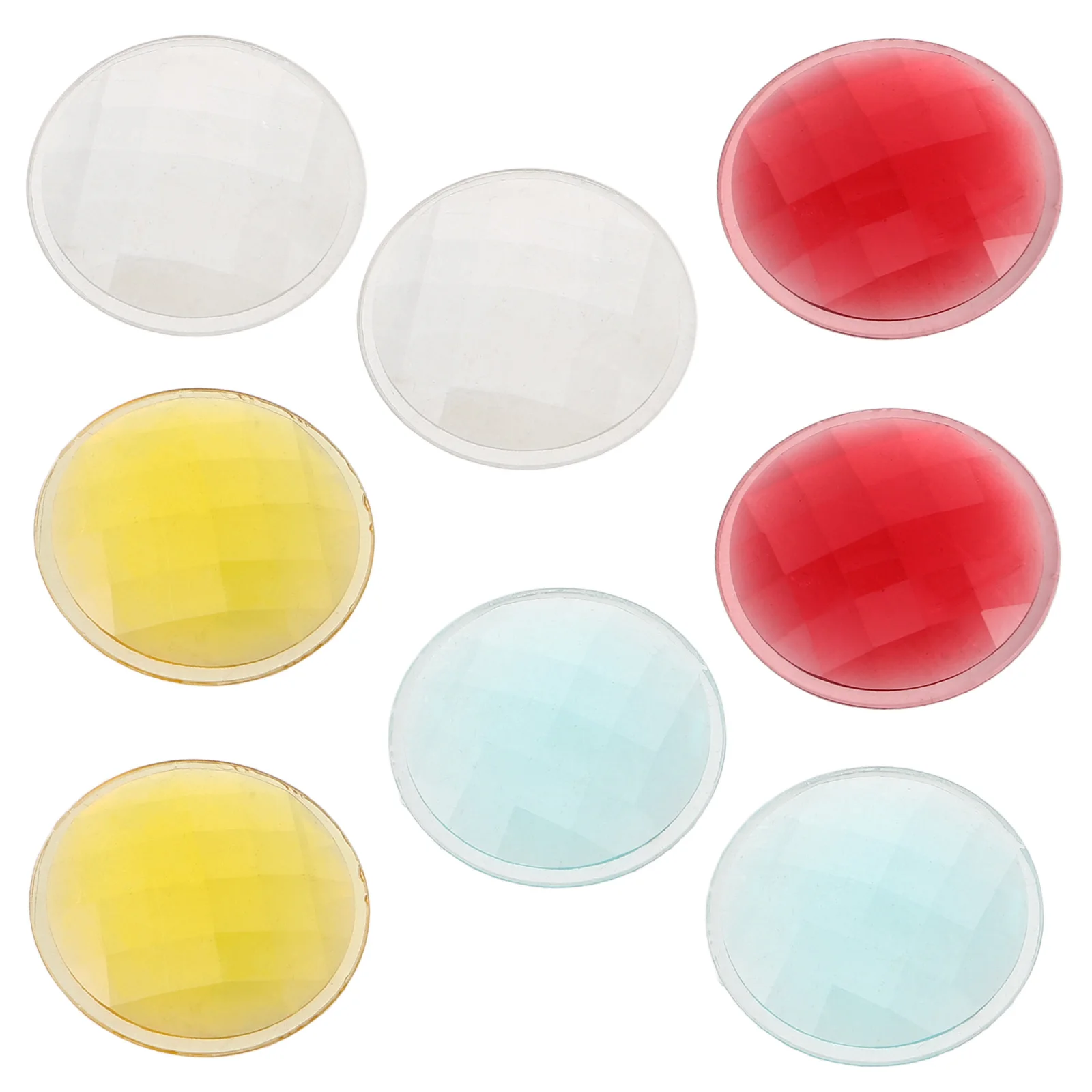 

8pcs Kaleidoscope Prism Lens Colored Craft Supplies Plastic Material Kit High Definition Repair Project Toy Set