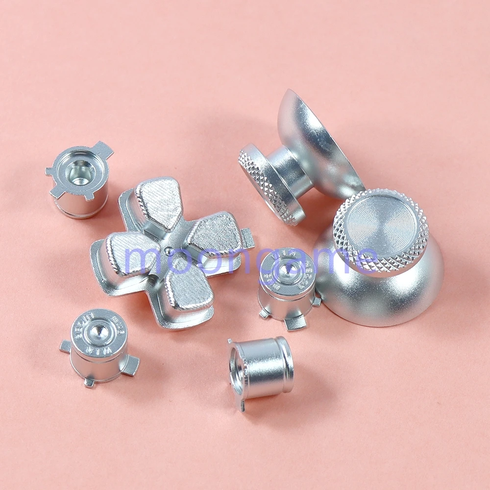 1 مجموعة استبدال المعادن التناظرية Thumbsticks قبعات Dpad ABXY رصاصة أزرار ل PS5 تحكم متحكم Thumb Stick قبضة #6