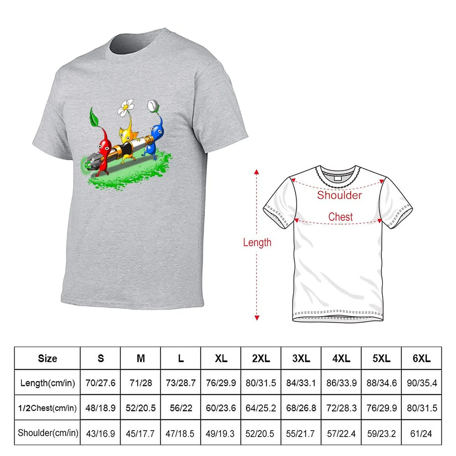 Pikmin Who T-Shirt sports fans quick drying mens t shirts casual stylish