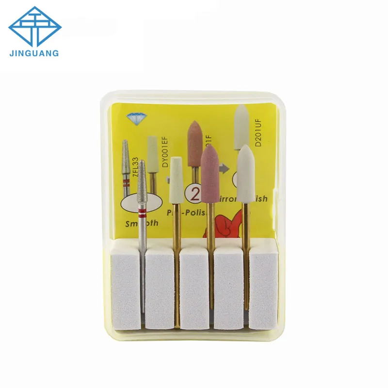 

Dental Drill Bits HP Kit to Adjust Lithium Disilicate Laboratory Tool Kits Rubber Diamond Polishing Burs