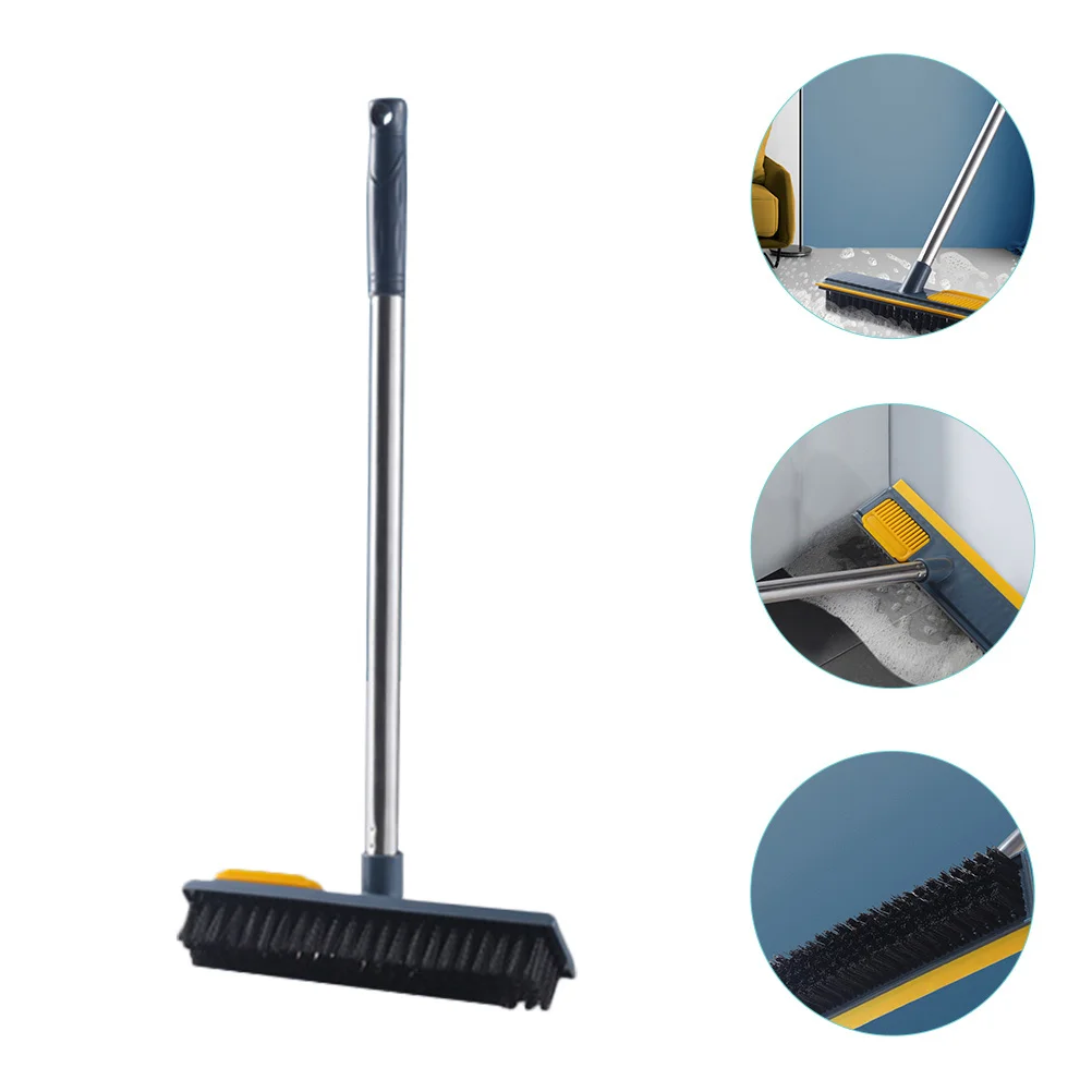 

Floor Scrub Brush Telescopic 108cm Dual Use Scraper and Cleaner for Bathroom Kitchen Grout Deck Scrubbing Floor Scrub Brush