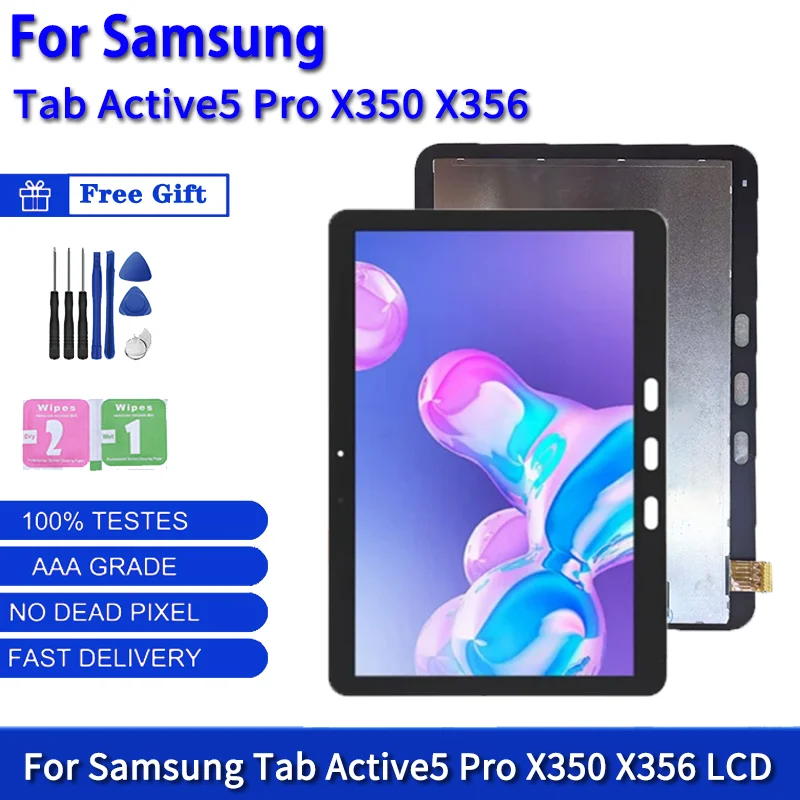 

10.1 Inch For Samsung Tab Active5 Pro X350 LCD Display Touch Screen Digitizer For Tab Active 5Pro 5G X356B Display Replacement