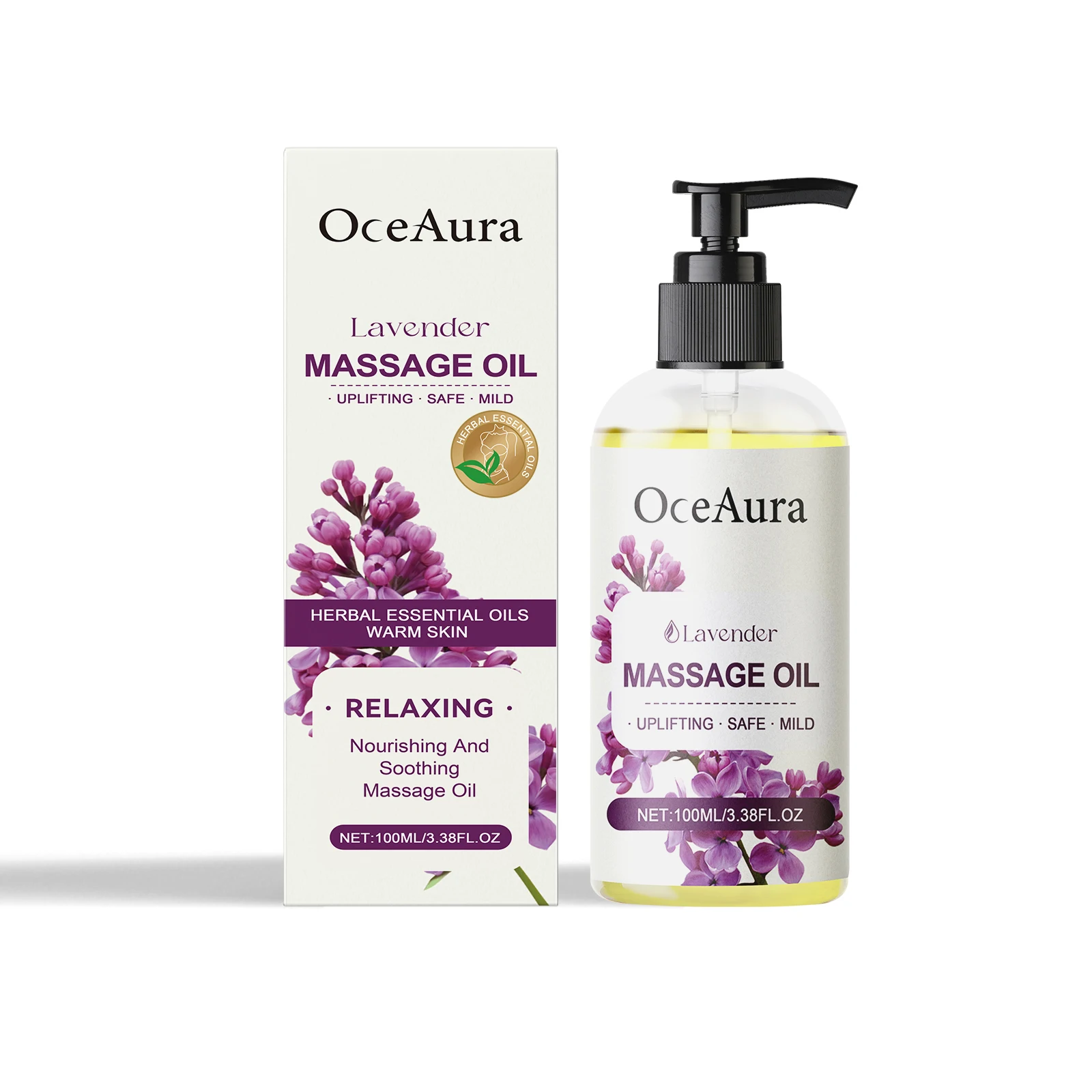 

OceAura Lavender Body Essential Oil Hydrating And Moisturizing Body Moisturizing Massage Essential Oil For LongLasting