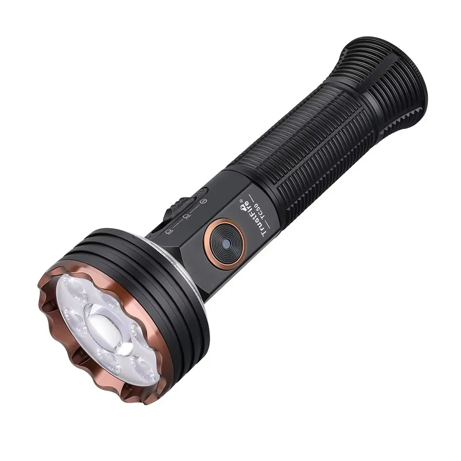 

Rechargeable Tactical LEP Flashlight High-Performance 5100Lumens EDC Torch Warning Lights Outdoor Camping-Convoy