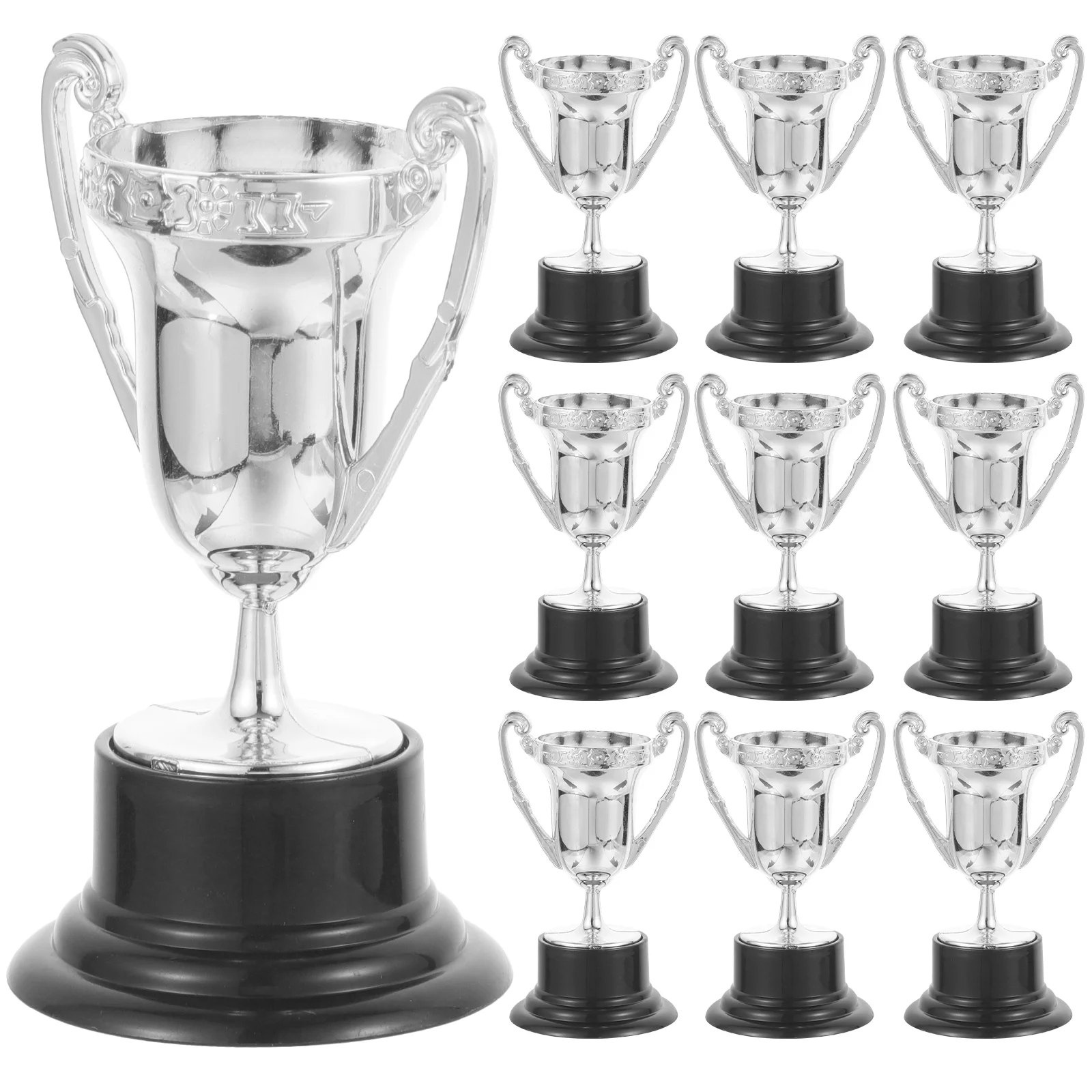 10 Pcs Ornaments Mini Trophy Child Kids Gift Toys Competition 820X500X450CM Plastic Trophies for Adults