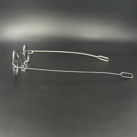 Óculos de metal artesanais vintage com parafuso livre, tamanho pequeno, circular, estilo retrô, luz anti-azul, óculos antigos de leitura