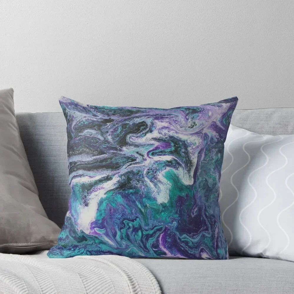 

Teal and Purple Lacing Throw Pillow Decorative Sofa Cushions New year Sofa Covers pillow