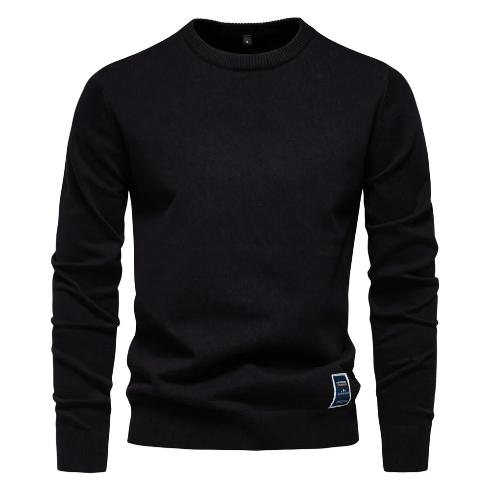 Nuovo autunno inverno Pullover maglione da uomo o-collo tinta unita manica lunga maglioni caldi uomo Casual moda maglione abbigliamento uomo