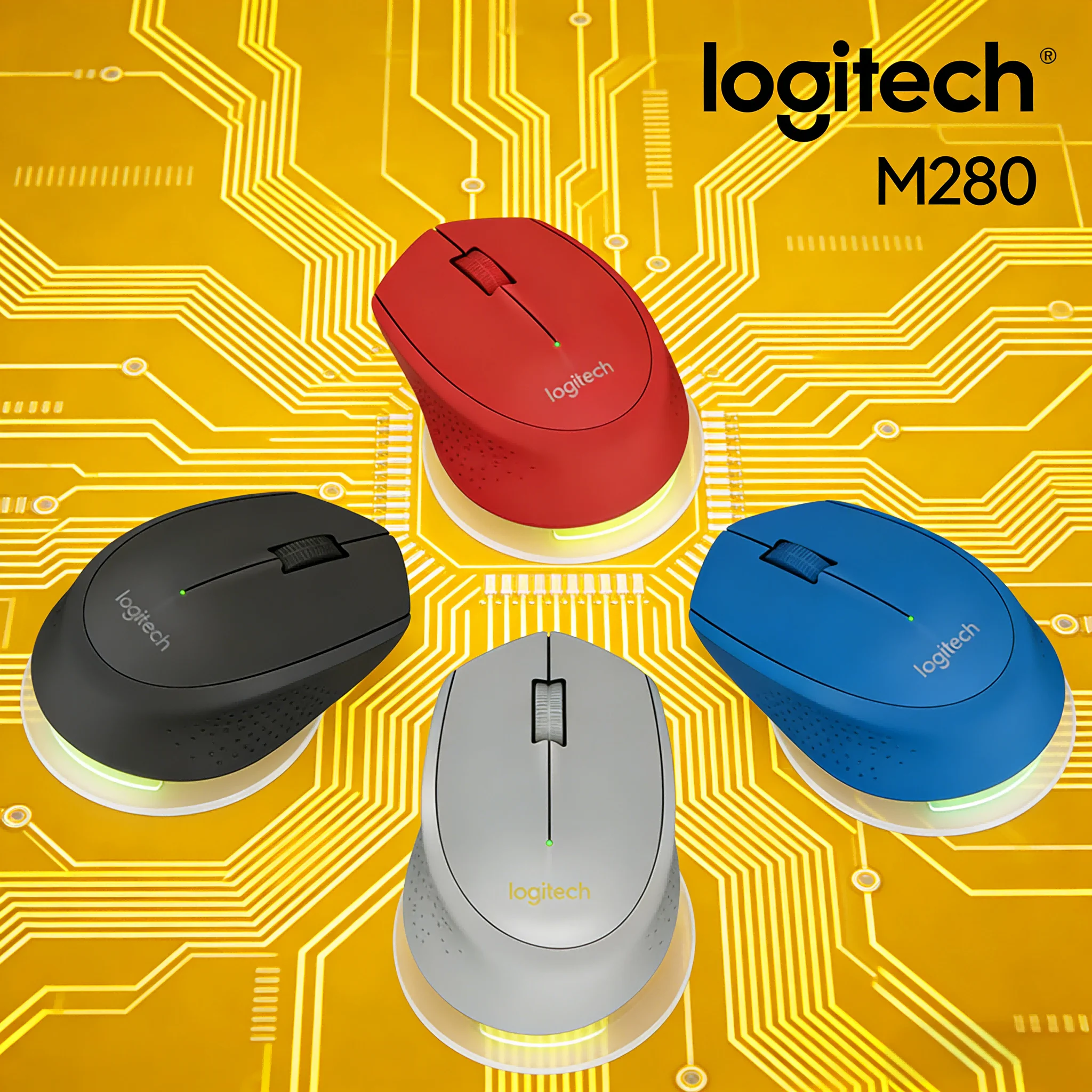 Shop Now! M280/M330 – The Ultimate Ergonomic Wireless Mouse for Office, Home & Gaming
