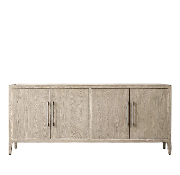 Classical Design Sideboard Living Room Furniture Forms Handcrafted Kiln-Dried Solid White Oak Sideboard