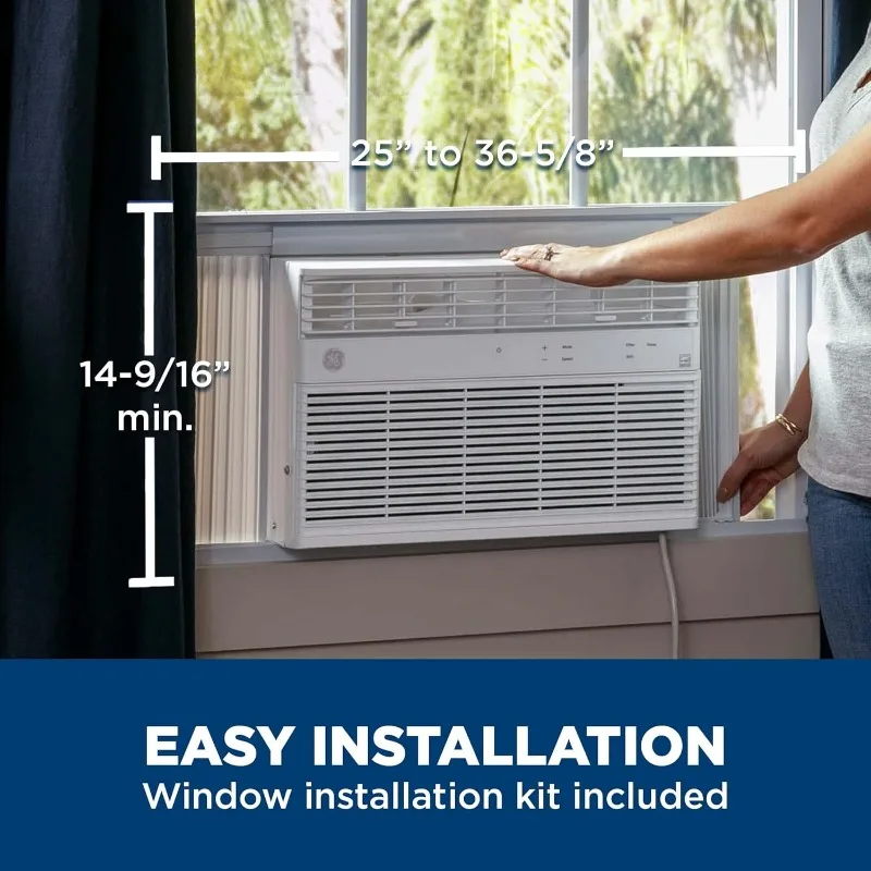 Window Air Conditioner 10000 BTU, Wi-Fi Enabled, Energy-Efficient Cooling for Medium Rooms, 10K BTU Window AC Unit