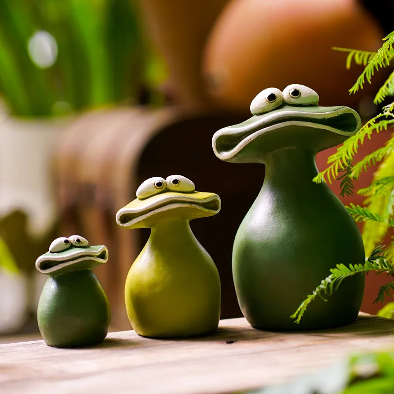 cx merchandise creative resin crafts outdoor big-billed frog garden home tabletop ornaments