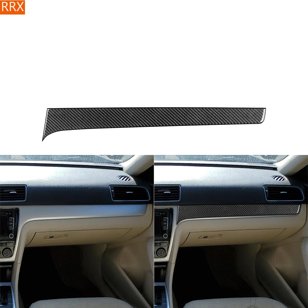 

Copilot Dashboard Panel Cover Carbon Fiber Stickers For Volkswagen Passat NMS B7 2012-2019 Car Interior Decorative Accessories