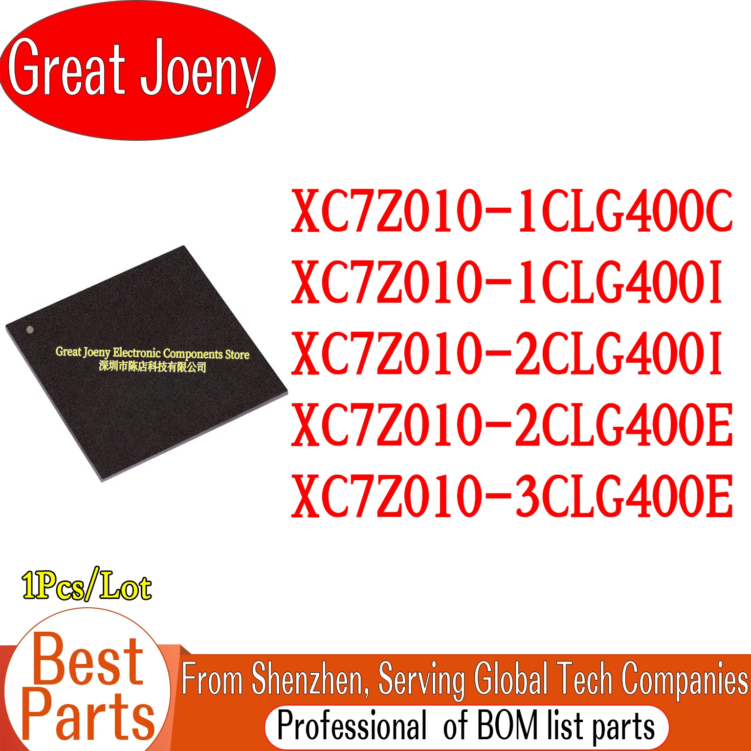 100% New XC7Z010 CLG400 XC7Z010-1CLG400C XC7Z010-1CLG400I XC7Z010-2CLG400I XC7Z010-2CLG400E XC7Z010-3CLG400E IC Chipset BGA-400
