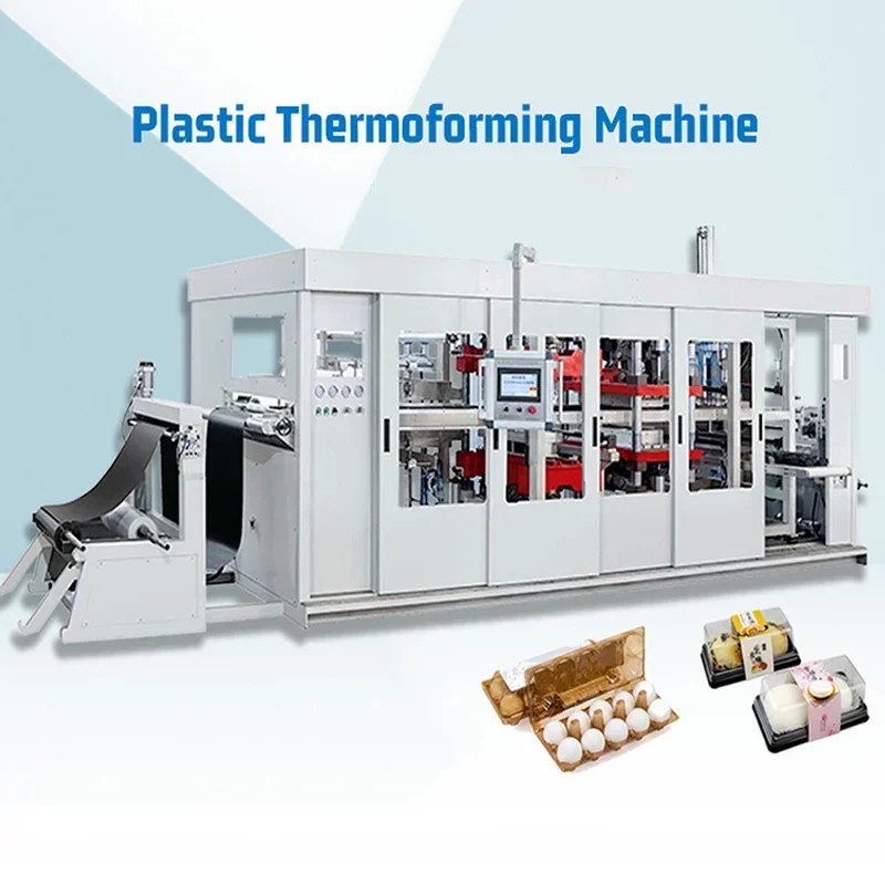 

Four Stations Full Automatic Thermoforming Machine for Plastic Products Thermoforming Machine for Fast Food Container