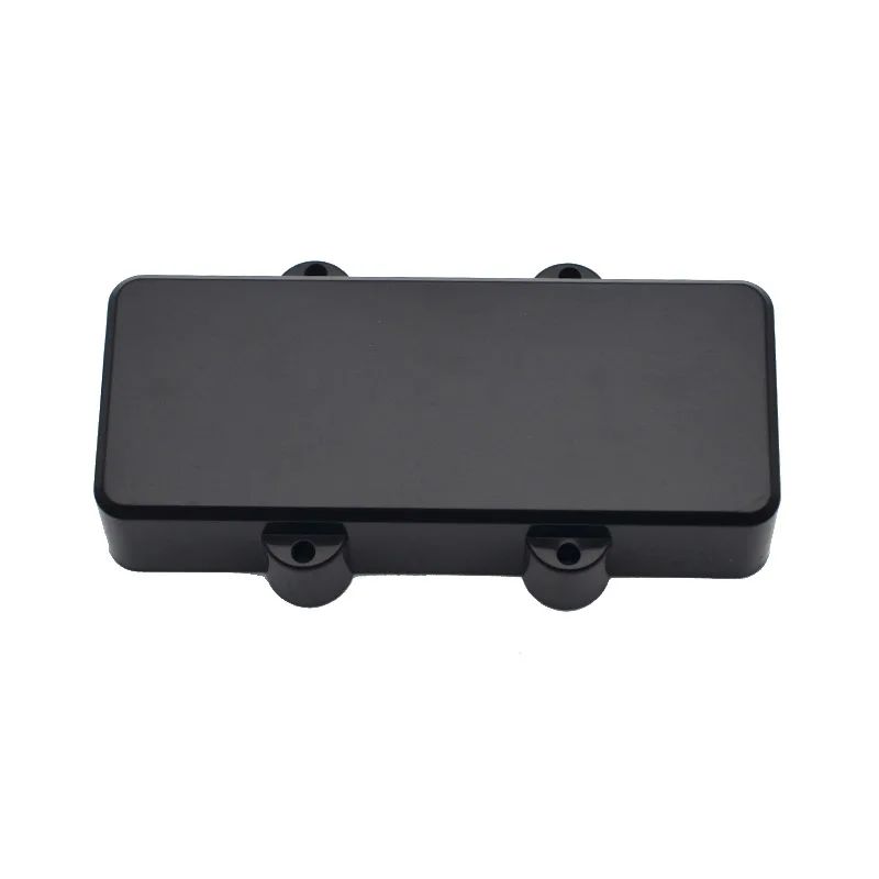 2Pcs 4/5 String Sealed Electric Bass Pickup Cover Solid ABS Pickup Cover 96/113.9mm Black