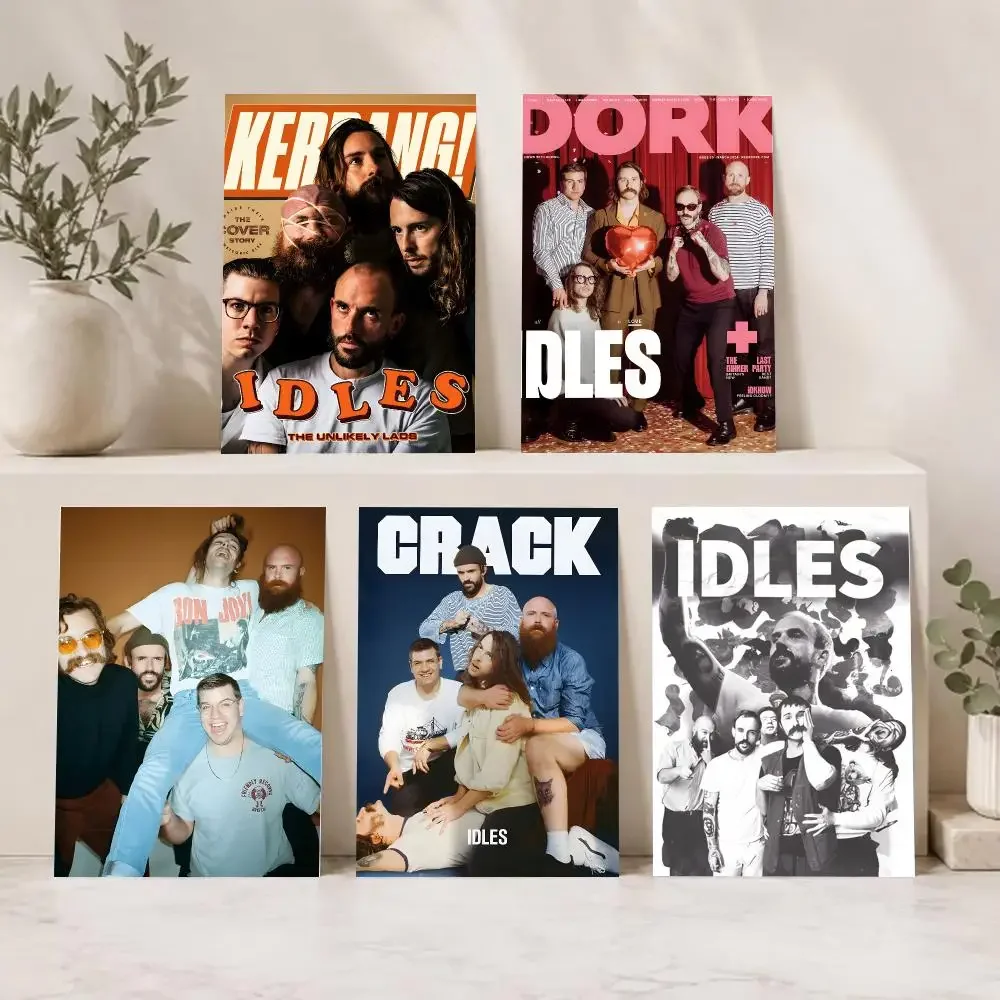 Rebellious Punkband I-IDLES Poster Current Style Home Wall Art & Sleek Living Space Accents