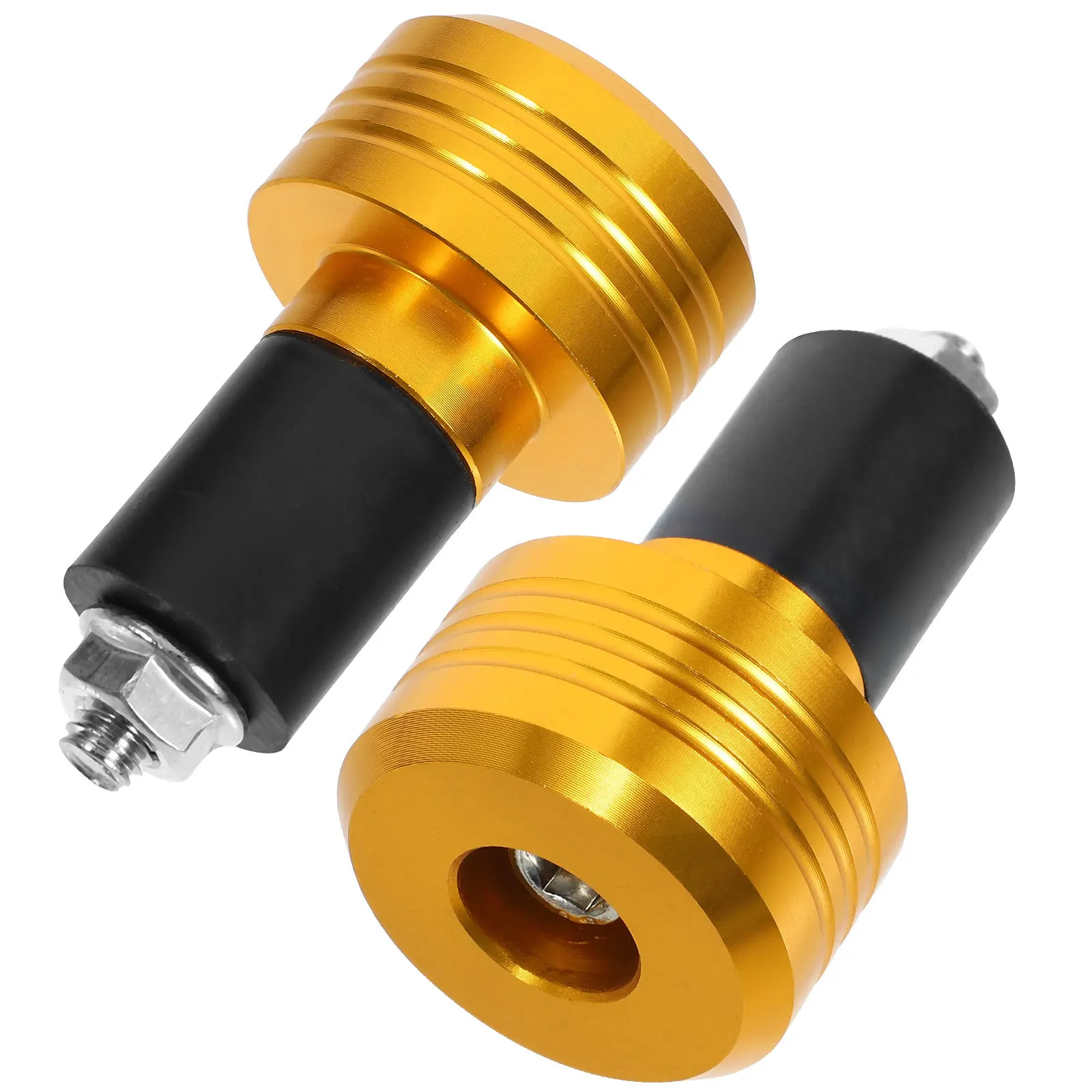 

1Pair Motorcycle Handlebar End Plugs Sturdy Anti-Skid Replacement Accessories for Motorbike Bar Caps Handlebar Plugs