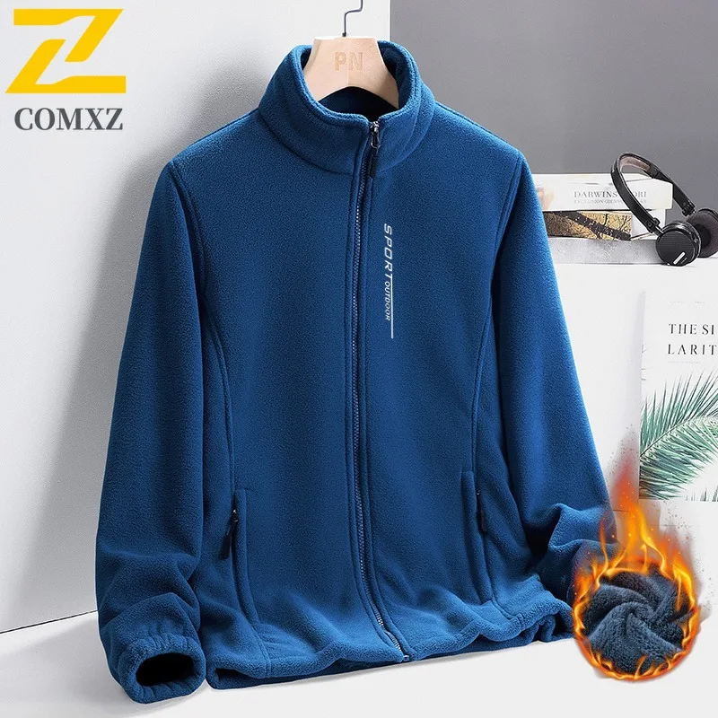 

COMXZ Мужская куртка 2025 для отдыха с воротником-стойкой для работы на открытом воздухе, утолщенная теплая парка, модная легкая зимняя новая верхняя одежда