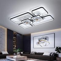 Smart Ceiling Light With 2 Fans 110V 220V APP + Remote Control Fans Lamp Ceiling Low Floor Large Celing Fans Smart Ceiling Ligh