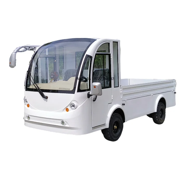 

2-Seater Bus Converted Into Cargo Truck High Load Bearing Lithium Battery