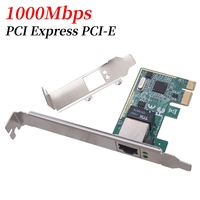 1000Mbps Gigabit Ethernet PCI Express PCI-E Network Card RJ-45 LAN Network Card Desktop Gigabit Ethernet Lan Network Card