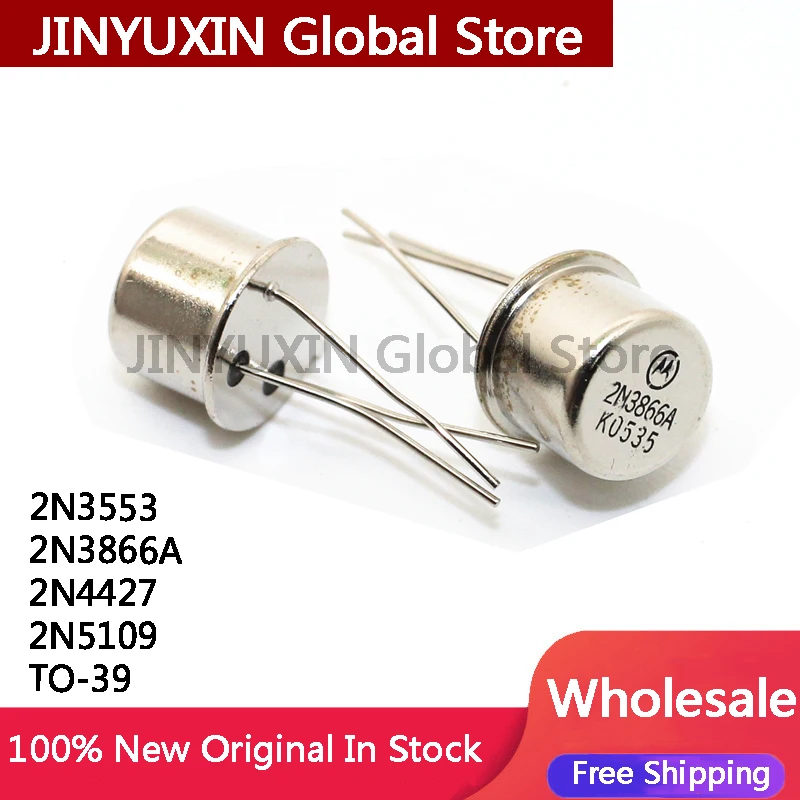 5Pcs 2N3866A 2N3553 2N4427 2N5109 Iron Cap TO-39 Gold Sealed Transistor In Stock Wholesale