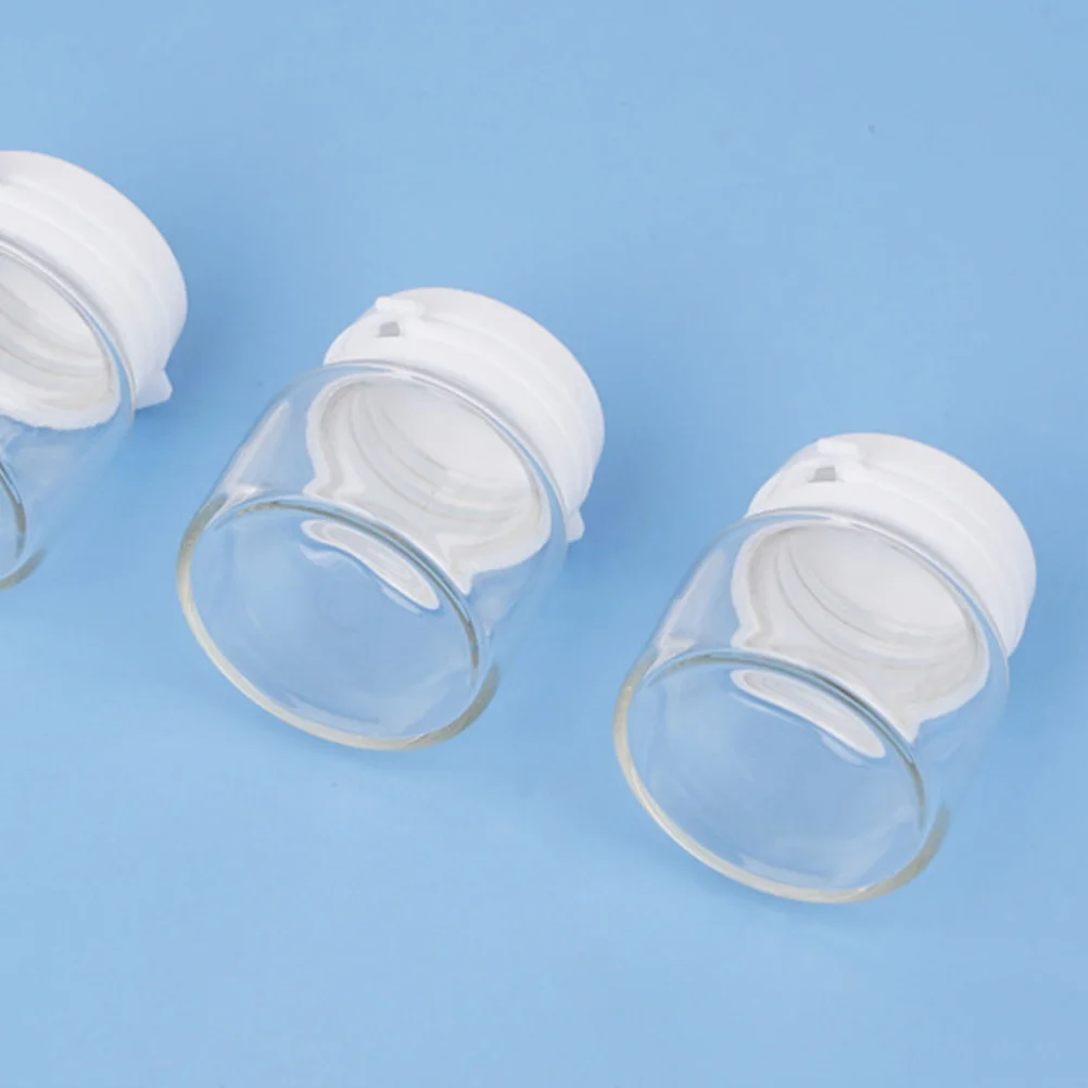 15Pcs Glass Cream Boxes Empty Cream Bottles Travel Containers Lightweight Portable Lotion Dispenser Jars Compact