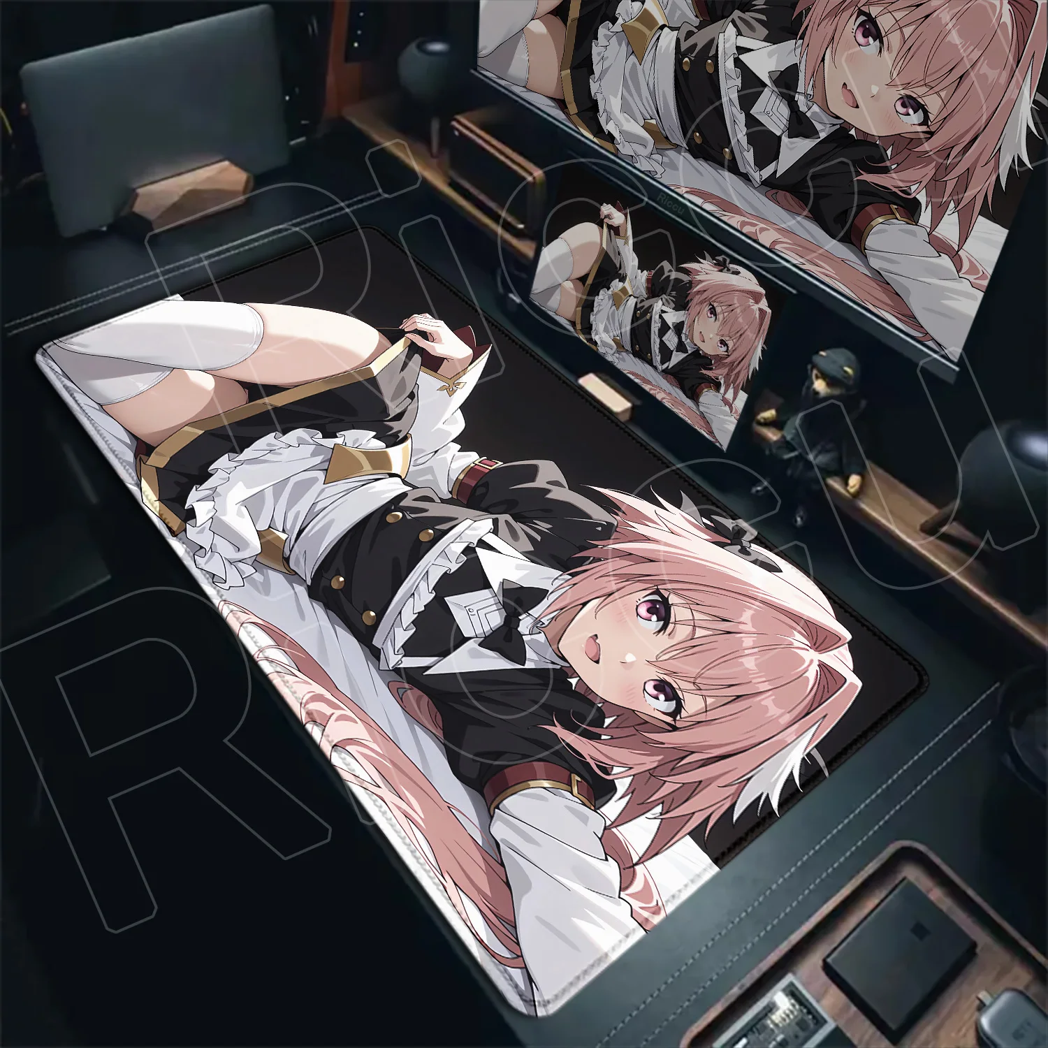

Kawaii Sexy Girl Astolfo Mousepad HD Print Computer Laptop Gaming Lock Edge Non-slip Mouse Pad XXL 90x40cm Keyboard PC Desk Mats
