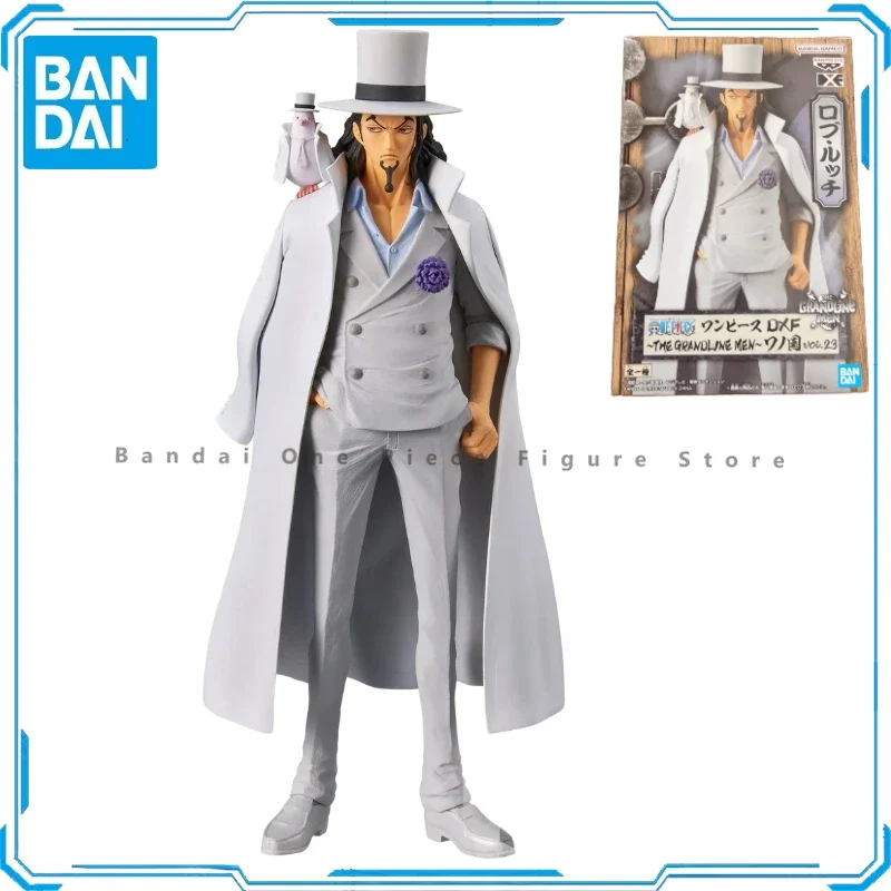 In Stock Original Bandai DXF THE GRANDLINE MEN FILM RED Lucci Action Figures Animation Toys Gifts Model Collector Anime