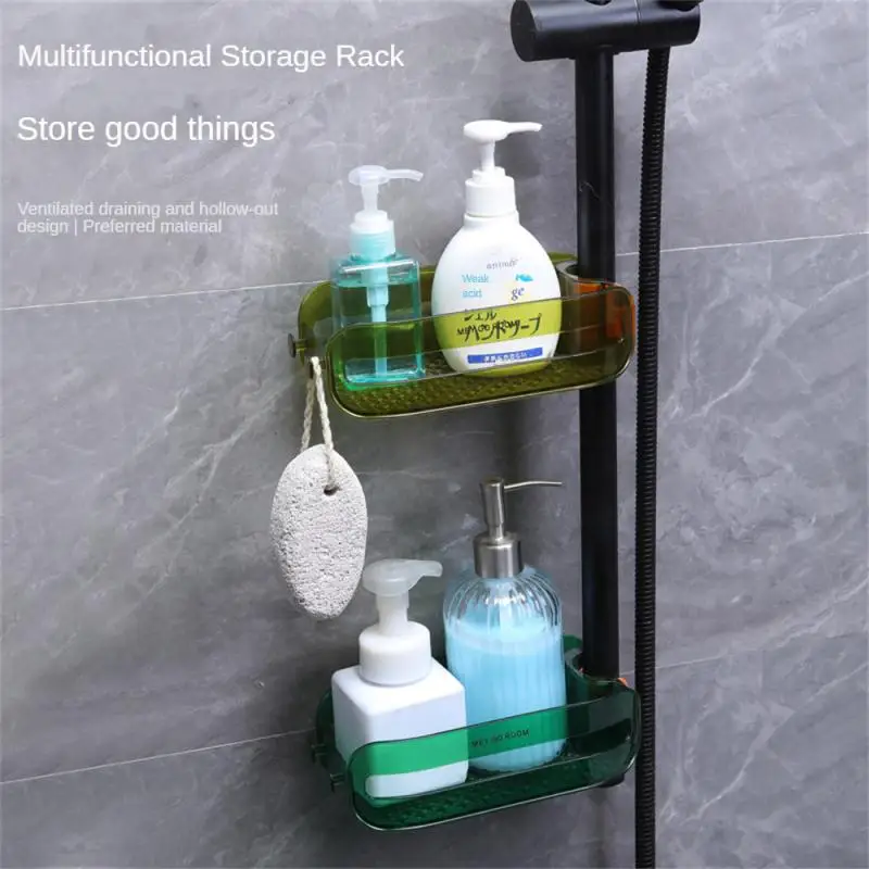 Clamp Type Hollow Frame Multifunctional Storage Rack Good Helper For Home Life Storage Basket Installation Free Faucet Shelf