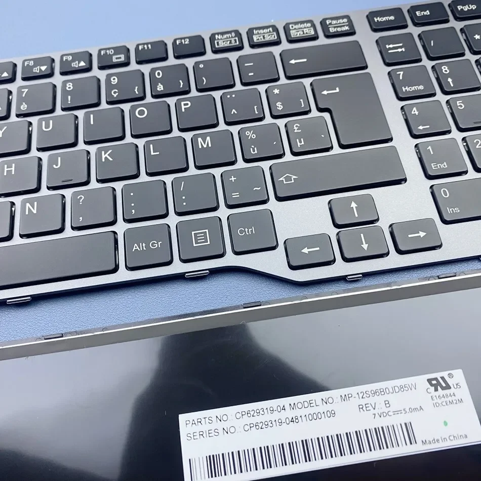 Belgian Azerty Backlit Keyboard For Fujistu E754 Lifebook E557 E753 E756 E554 E556 Celsius H730 H760 H77 Series