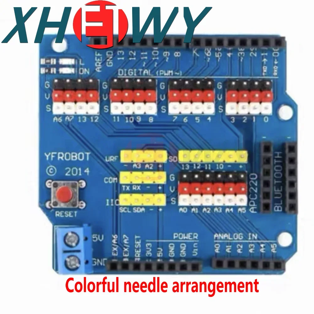 UNO r3 sensore Pin a colori scheda di espansione a colori schermo sensore v5.0 scudo di espansione blocco elettronico V5