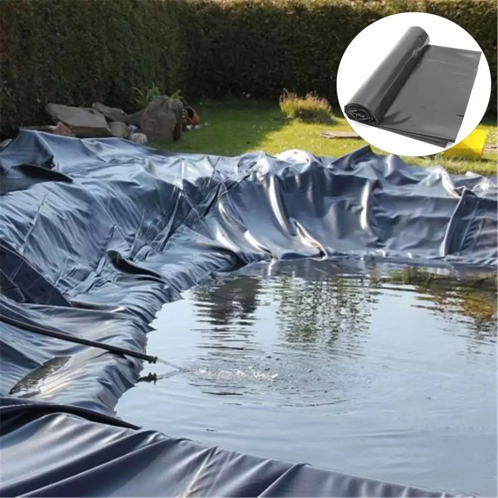 Pond Liner Impermeable Film Cover Waterproof Sun-proof Tear-Resistant Insulation Film for Plant Protective Fish PondShade Garden